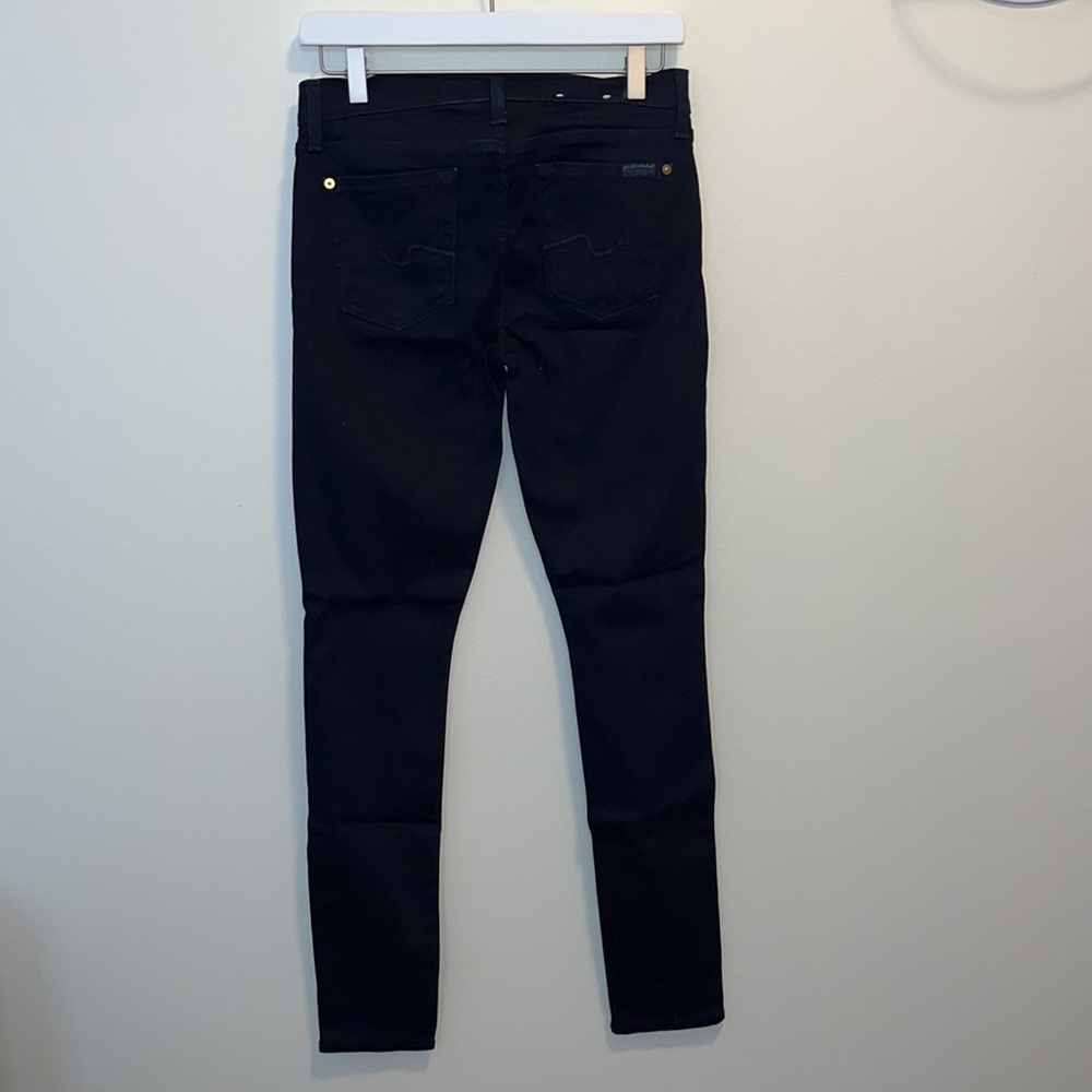 7 For All Mankind Jeans ‘Gwenevere’ Skinny Dark Denim Size 26 - Picture 6 of 7